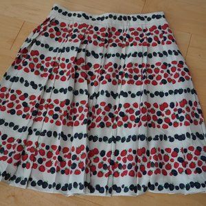 J Crew Berry Print Skirt